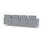 Lesro Siena Lounge Reception 4 Seat Tandem Seating, Brushed Steel, RS Fog Upholstery SN4103 - alternate 3
